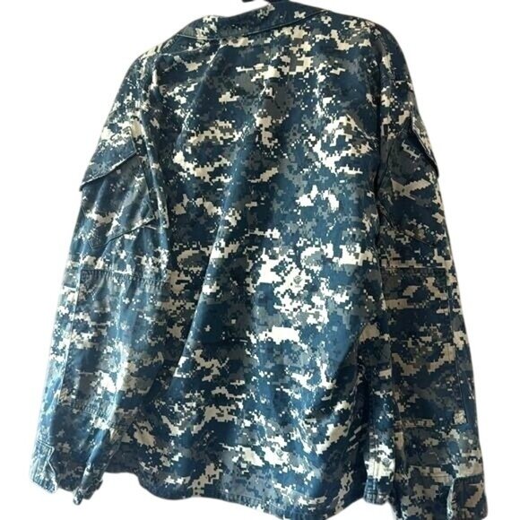 Navy Camouflage Digital Print Jacket Large Regular - Picture 7 of 9